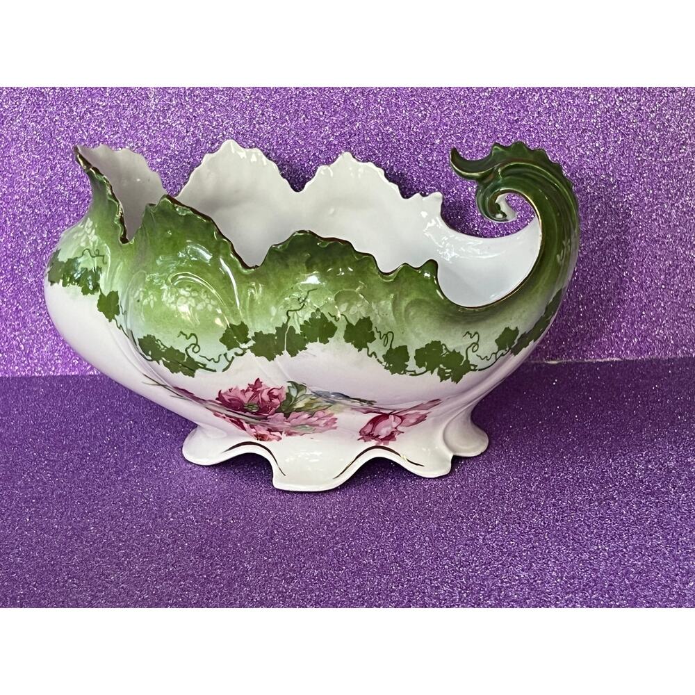 MZ Austria Footed Decorative Creamer Bowl  Porcelain  Moritz Zdekauer 933